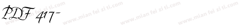 PDF 417字体转换